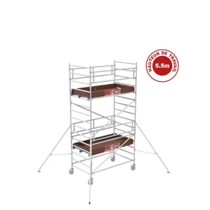 Échafaudage Aluminium Alutower SI 5 Plateforme 1.40x2.40m