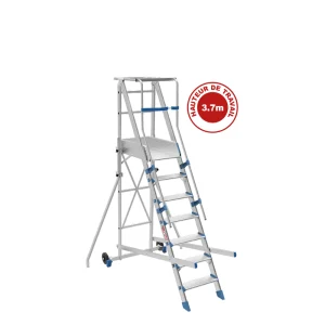 Échelle Plateforme Aluminium FORTEZZA 7