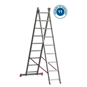 Échelle transformable ORANGE 2x11 marches