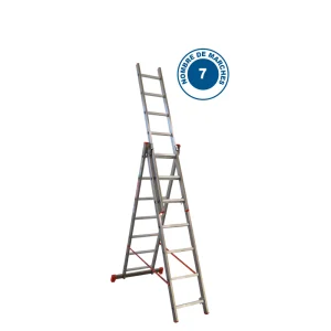 Échelle transformable ORANGE 3x7 marches